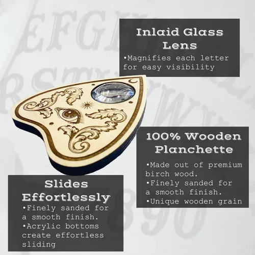 Vista 2 de Planchette de madera de alta calidad - Lupa - Ojo espiritual