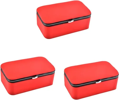 Cabilock 3pcs Box Joyero Para Mujer Jewelery Organizer Jewelry Storage Organizer Jewelry Box Storage Box Travel Necklace