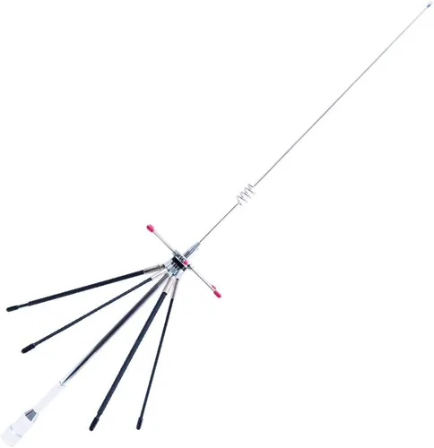 GRA‑D220R - Mini antena de disco | Receptor de 100 a 1600 MHz, transmisión de 144/430/904/1200 MHz, látigo escáner portátil inoxidable de 29.5