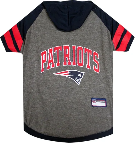 Vista 25 de NFL sudadera con capucha tee para perros y gatos. Fútbol perro sudadera con capucha playera disponible en todos los equipos de 32 NFL. cuttest
