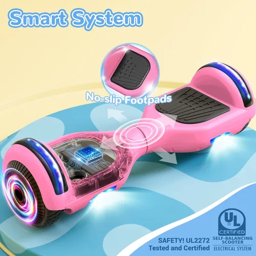 Vista 6 de SISIGAD Scooter, 6.5" Flash Wheels & Corlorful LED Lights, All for Girls Boys Kids Ages 6+