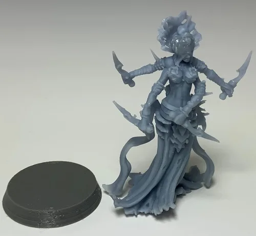 Vista 3 de Reina Araña - RPG - Calabozos y Dragones - DND - Pathfinder - Señor del Anillo - Figura miniatura (gris/sin pintar)