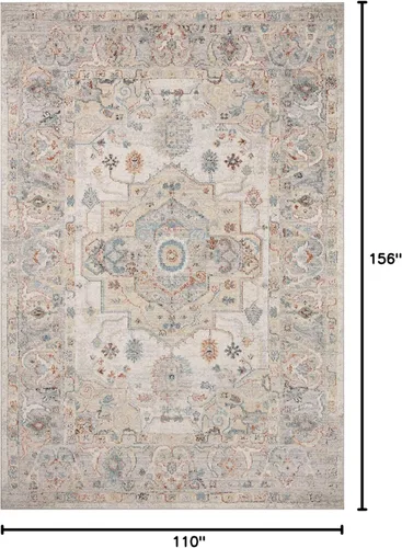 Vista 74 de Loloi Colección Odette ODT-06 - Alfombra de pasillo, 2 pies 7 pulgadas x 10 pies 0 pulgadas, cielo/multi