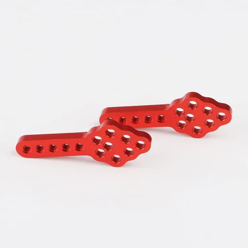 Vista 6 de 4 piezas de aluminio RC coche amortiguador montaje ajustar altura ángulo soporte para 1/10 RC Rock Crawler Axial SCX10 90046 90047 Jeep Wrangler