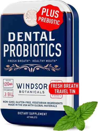 Probióticos dentales para dientes y encías – 3BN CFU Lactobacillus Salivarius Acidophilus Casei tabletas – Probióticos orales para tratamiento de