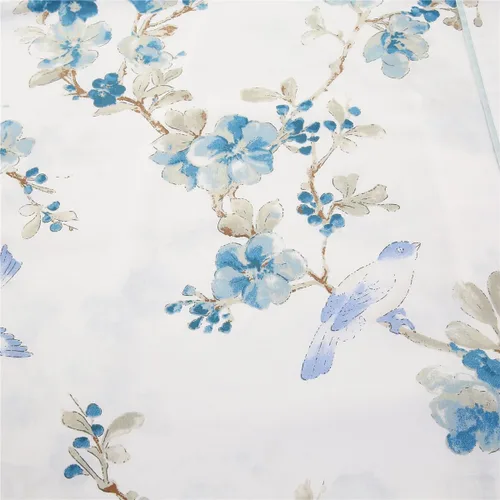 Vista 7 de URBONUR Juego de 2 fundas de almohada 100% algodón con estampado floral, fundas de almohada decorativas de tamaño estándar suaves, transpirables
