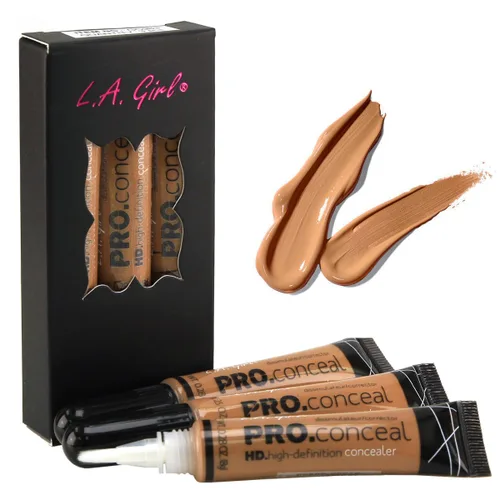 Vista 6 de LA Girl HD Conceal Corrector de alta definición (castaño) (paquete de 3)