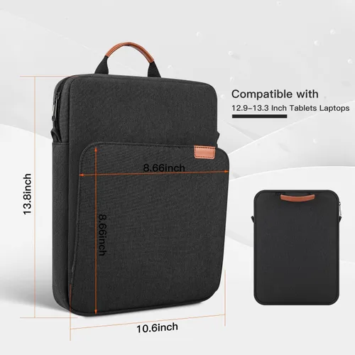 Vista 28 de Bolsa de transporte para iPad de 11 pulgadas para iPad Pro 11 M5 M4 y iPad Air 11 M3 M2, iPad A16 con teclado mágico, funda protectora de viaje