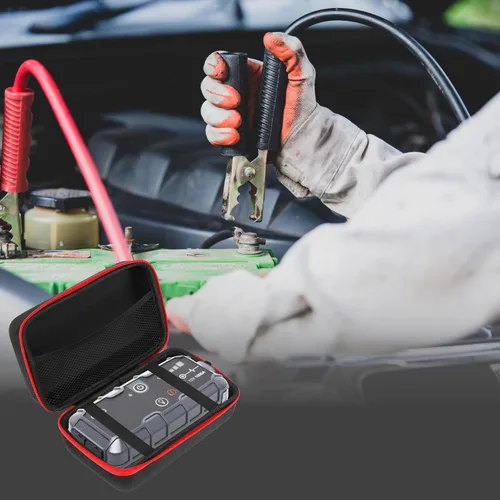 Vista 6 de Linkidea Estuche de almacenamiento duro para arrancador de automóvil, bolsa de protección de viaje, compatible con NOCO GB40 1000A, X GBX45 1250A