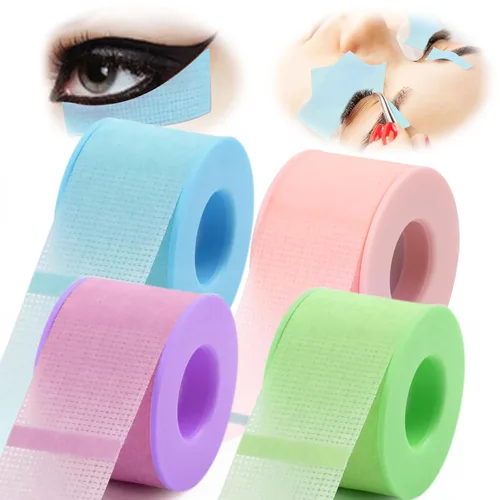 Vista 16 de LZM Cinta de pestañas para extensiones de pestañas - Cinta de pestañas de gel de silicona para extensión de pestañas de látex para piel sensible