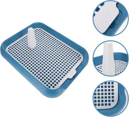 Vista 2 de Bandeja para orinal para perros, inodoro para entrenamiento de perros, bandeja para orinal para mascotas, caja de arena portátil para perros
