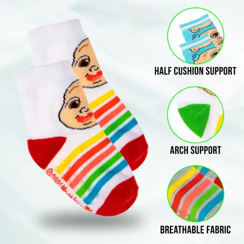 Vista 3 de Cocomelon Socks 10 Pack Baby Socks and Toddler Socks 2T-5T Cocomelon socks for Toddler Boys