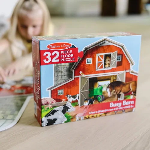 Vista 10 de Melissa & Doug - Rompecabezas de suelo con forma de granero