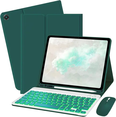 Vista 12 de Para Samsung Galaxy Tab A11 Plus & A9 Plus Funda De Teclado Y Ratón - Negro