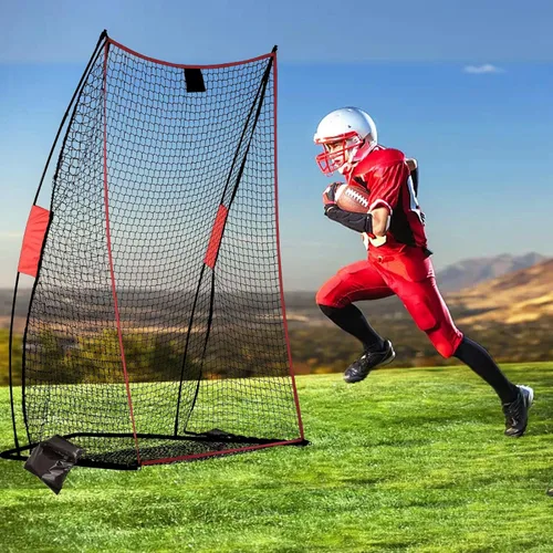Vista 8 de Football Kicking Cage Net - Heavy Duty Portable Training Net with Steel Frame for Backyard Indoor Outdoor Field Goal Training & Punting Passing