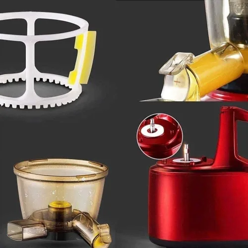 Vista 5 de Máquina exprimidora, exprimidor lento de masticación, extractor de exprimidor de prensa en frío para verduras y frutas, con función inversa, fácil
