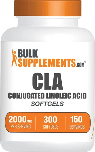 BulkSupplements. Com cápsulas blandas de ácido linoleico conjugadas - suplementos de CLA, CLA 2000 mg, CLA Cápsula de cártamo, píldoras CLA - 2