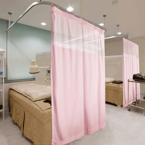 Vista 56 de Fcosie Cortinas divisoras de habitación de hospital con ganchos planos para cubículo, pantalla de privacidad para hospital, clínica médica