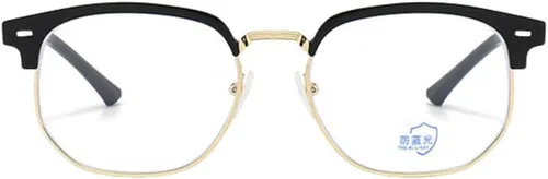 Vista 14 de Shiratori Nuevas gafas de moda vintage de medio marco semi sin montura con lentes transparentes