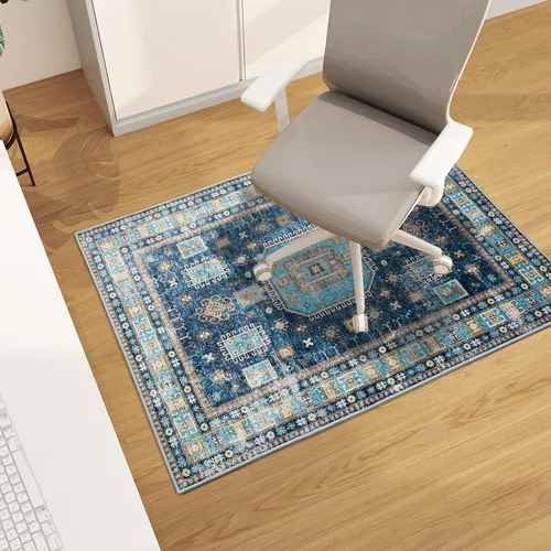 Vista 59 de Tapete para silla de oficina para suelo de madera dura, 48"x36" tapete protector de escritorio de computadora de fácil deslizamiento para silla