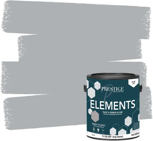 Vista 12 de PRESTIGE Paints Elements - Pintura interior e imprimación en uno, cáscara de huevo, 1 galón, gris cabo