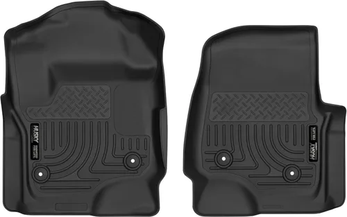 Husky Liners X-act - Alfombrillas de contorno | Compatible con Ford F-250/F-350/F-450 SD 2017 - 2026, SuperCrew (Crew Cab) y SuperCab (EXT Cab) |