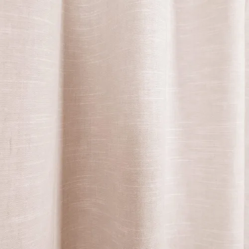 Vista 57 de TWOPAGES Juego de 2 paneles de cortinas de algodón de lino natural, filtrado de luz, protección de privacidad, cortinas plisadas grises para sala