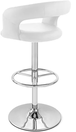 Vista 21 de Zuri Muebles Monza - Taburete giratorio sin brazos de altura ajustable azul oscuro