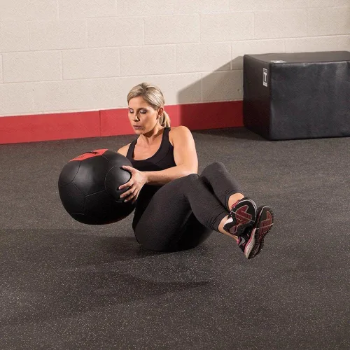 Vista 3 de Body-Solid Tools (BSTSMB) - Pelota medicinal de carcasa suave, bolas de pared que no rebotan para entrenamiento de fuerza, entrenamiento de pérdida