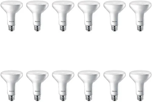 Vista 8 de Philips LED Bombilla BR30 regulable esmerilada sin parpadeo – Tecnología EyeComfort – 650 lúmenes y sin parpadeo – Bombilla A19 esmerilada regulable