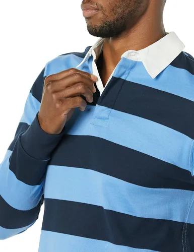 Vista 5 de Tienda Essentials Men's Organic Cotton Long Sleeve Rugby Top (Previously Tienda Aware)