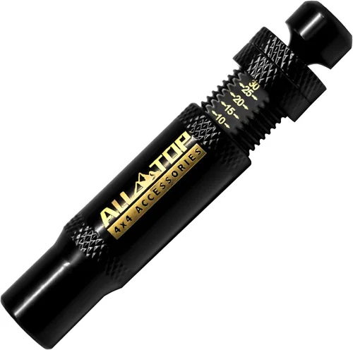 Vista 6 de ALL-TOP Kit de Válvula Deflactora de Neumáticos con Parada Automática Ajustable (10-30 PSI) 4 Piezas Herramienta Atornillable para Desinflar