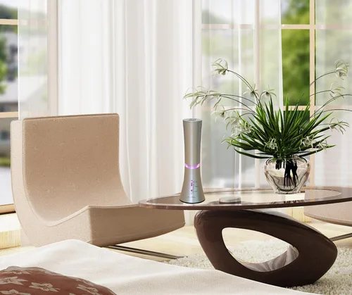 Vista 3 de Carepeutic Nebulizador de aroma para terapia de aceites esenciales, no requiere calor, sin agua, plata