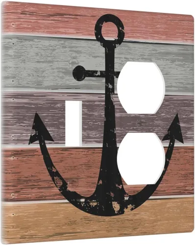 Vista 36 de Cubiertas decorativas para placa de interruptor, bandera estadounidense, receptáculo de 1 banda, placa de pared dúplex, cubierta de interruptor