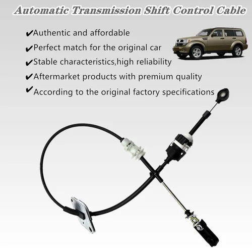 Vista 4 de Cable de control de cambio de transmisión automática, cable de control de cambio compatible con Jeep Liberty (2006-2012) / Dodge Nitro (2007-2011)