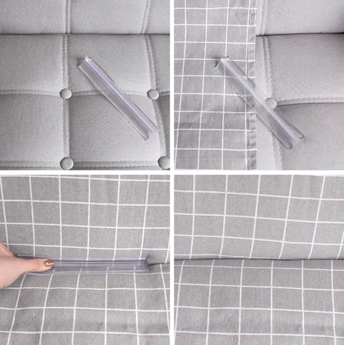 Vista 5 de Paquete de 6 fundas de silicona duraderas para sofá, funda antideslizante para sofá, sillón y funda de muebles que se mantienen en su lugar, ideal