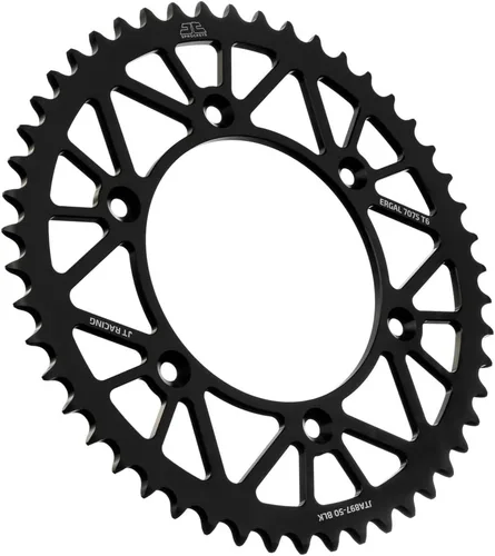Vista 17 de JT Sprockets JTA897.38BLK - Piñón trasero de aluminio anodizado 7075 T6, color negro