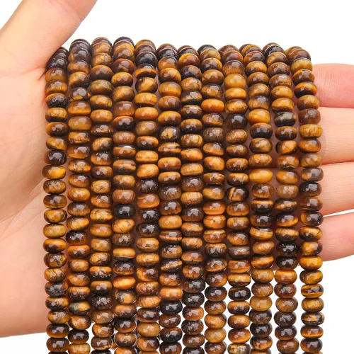 Vista 9 de BONNY BOXX 1 hebra (150 piezas) Cuentas naturales de turquesa africana de 2 * 4 mm, cuentas de disco de ábaco de piedra natural, cuentas sueltas