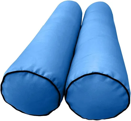 Vista 4 de * Solo funda*-Estilo 5 fundas de almohada para colchón de sofá cama para exteriores, ribete de tubería de contraste, tamaño individual - AD102