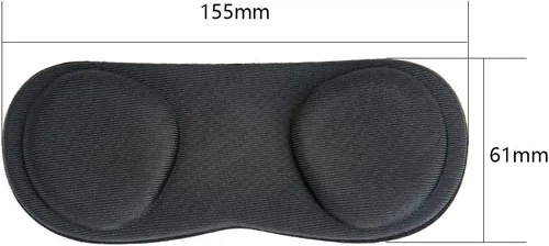 Vista 5 de (1 Pack) Orzero VR Lens Protect Cover Dust Proof Cover for Quest 2, Quest, Washable Protective Sleeve - Black
