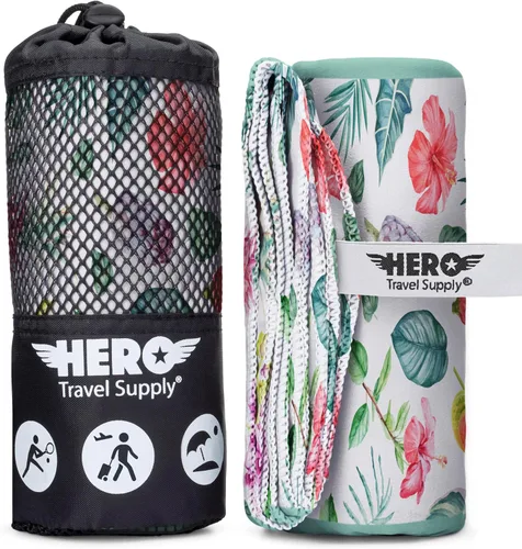 Vista 13 de Toalla de Microfibra Hero, Camping, Playa, Gimnasio - 24 X 48 pulgadas (Incluye Toallita de Regalo)