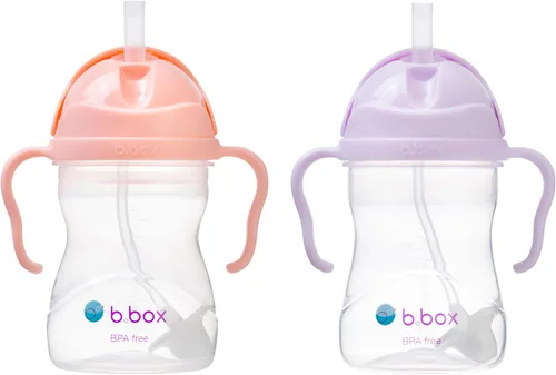 Vista 18 de b.box Vaso para beber con popote abatible, bebe desde cualquier ángulo, popote pesado, a prueba de derrames, a prueba de fugas y de fácil agarre