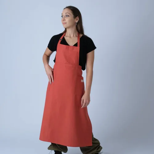Vista 7 de makemake Tools Split-Leg Waterproof Unisex Pottery Apron for Pottery Artist Ceramic Coveralls Claypron Florist Gown
