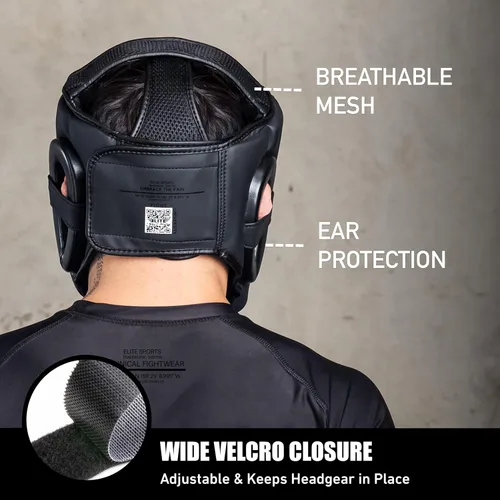 Vista 3 de Elite Sports Mejor Casco de Boxeo, Protector de Cabeza de Seguridad de Entrenamiento y Sparring para MMA, Aprendices de Kickboxing, Muay Thai