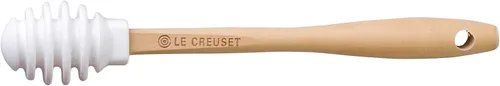 Le Creuset Dipper de miel de silicona, 6 1/2" x 1", blanco