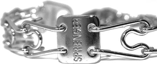 Vista 3 de Pet Supply Importados Herm Sprenger, Collar de entrenamiento cromado con broche de soltado rápido, s, Plateado