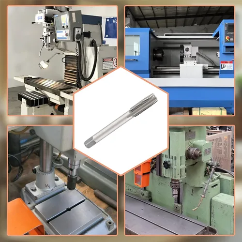 Vista 7 de Piutouyar Grifo de rosca métrica, HSS M12 x 0.049 in Rosca de metal, golpecito de rosca de mano derecha para máquina
