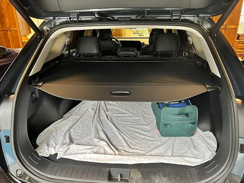 Vista 6 de Compatible con Kia EV6 2025-2022, cubierta de seguridad de carga trasera, pantalla de privacidad, cubierta de carga trasera retráctil, cubierta