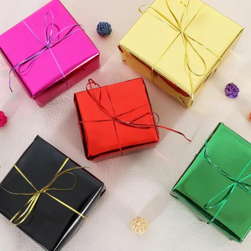 Vista 4 de BEISHIDA Rollo de papel de regalo metálico negro, 17 pulgadas x 32.8 pies, papel de regalo para múltiples ocasiones