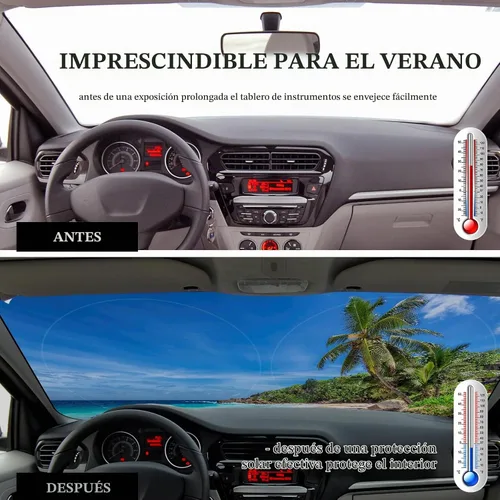 Vista 3 de Parasol plegable para parabrisas de coche, cubreventanas frontales para coche, accesorios para coche, protección contra el calor y los rayos UV